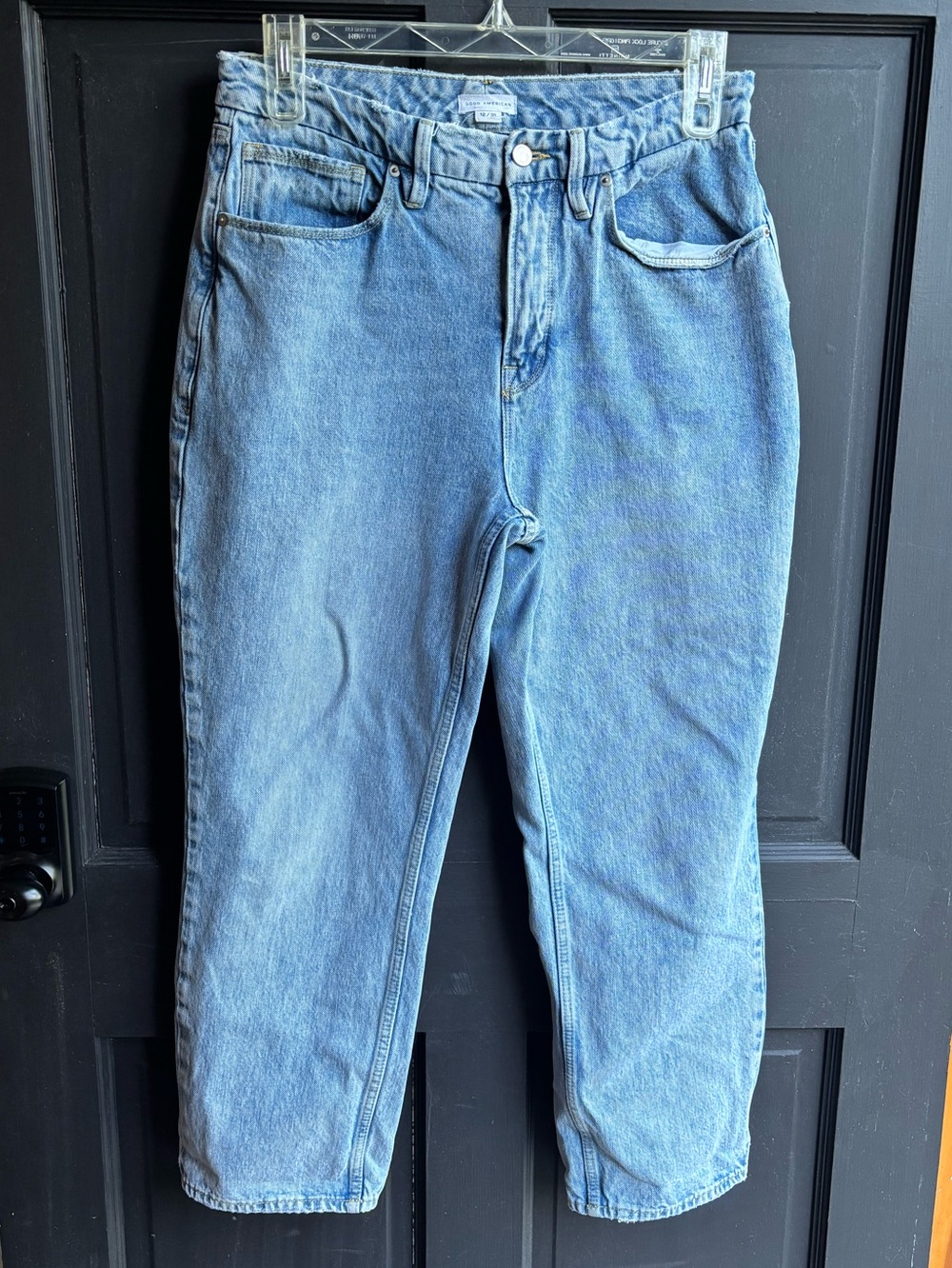 Good American good heritage straight jeans size 12/31 color blue951
